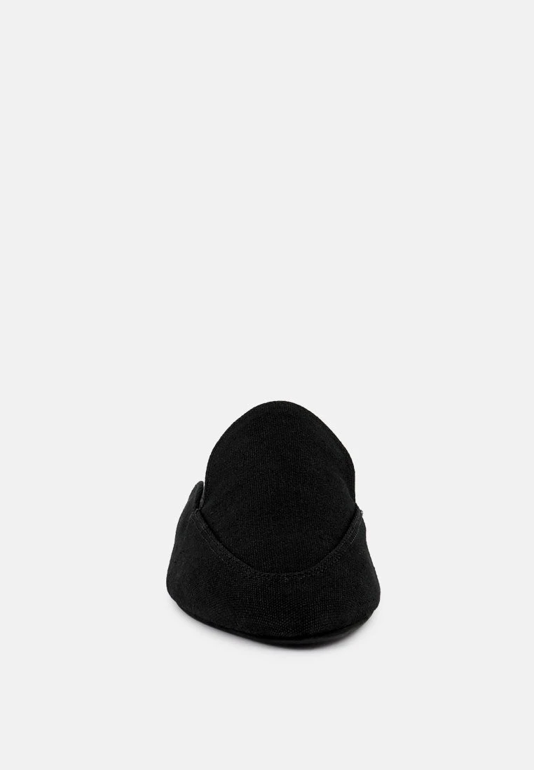 CALICO Black Organic Canvas Mules - Image 3