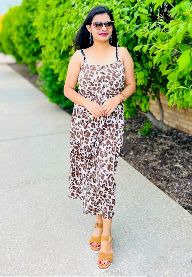 CASA Tan Wedge Sandals - Image 8