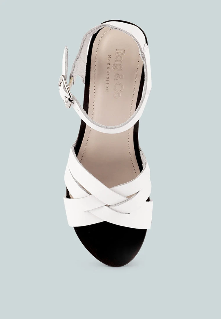 VELMA White Ankle Strap Sandal - Image 6