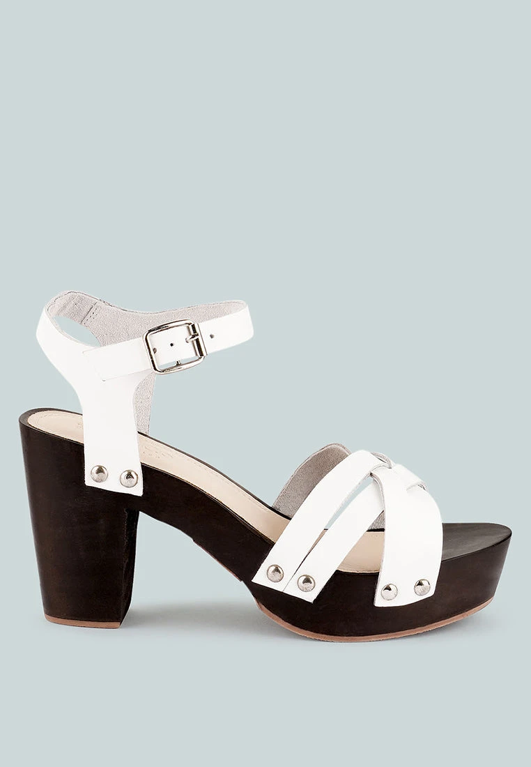 VELMA White Ankle Strap Sandal - Image 2