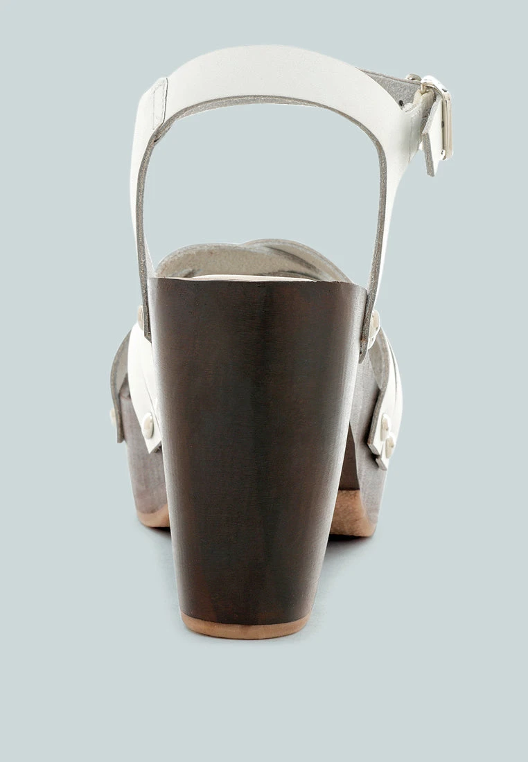 VELMA White Ankle Strap Sandal - Image 5