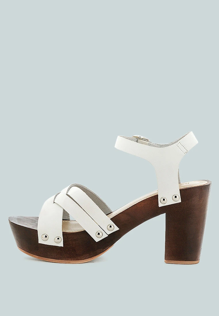 VELMA White Ankle Strap Sandal - Image 4